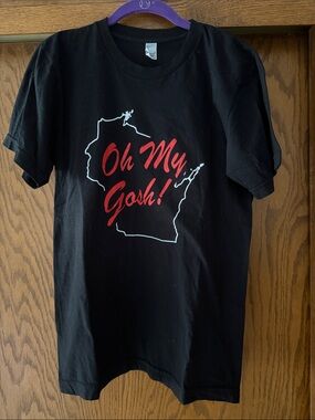 Comedian Charlie Barens Black "Oh My Gosh!" Wisconsin Graphic Tee